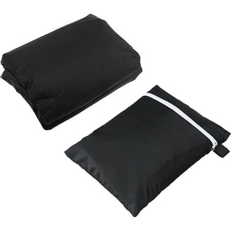 Housse de barbecue - - 80x66x100cm - Imperméable - Résistante au vent - Polyester noir (1/5)