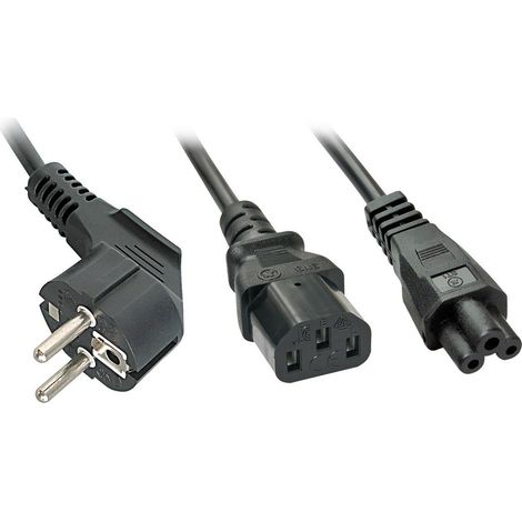 Cable de alimentación Lindy negro, conector C13 C5, 5 m, 21C75970, 30047