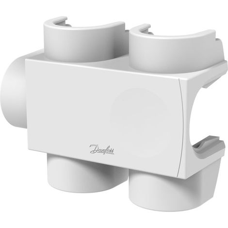 Danfoss Cubierta de plástico para VHS-DV DG, sensor a la derecha en RAL 9016, radiador 1/2'', 013G7956