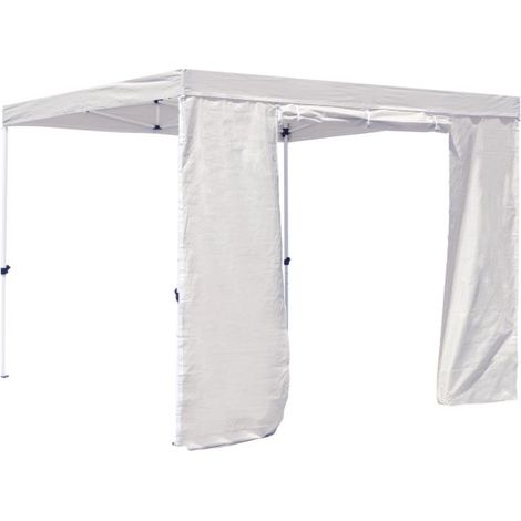 Laterales Individuales Carpas Plegables - Lateral con Puerta 4 Metros Master Plus - Blanco (1/2)