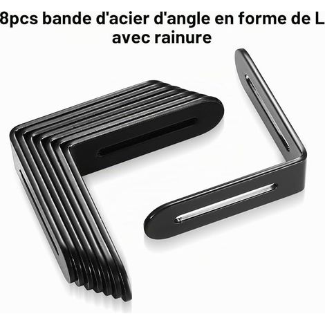 Adjustable Wall Bracket 80 x 80 mm Black (1/4)