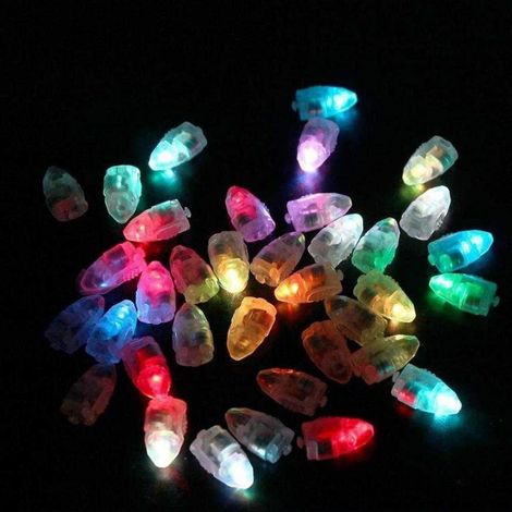 100-teilige LED-Lichterkette – Ballonförmige LED-Lichter für festliche Dekorationen (Party, Hochzeit, Weihnachten) – Mehrfarbig (1/5)