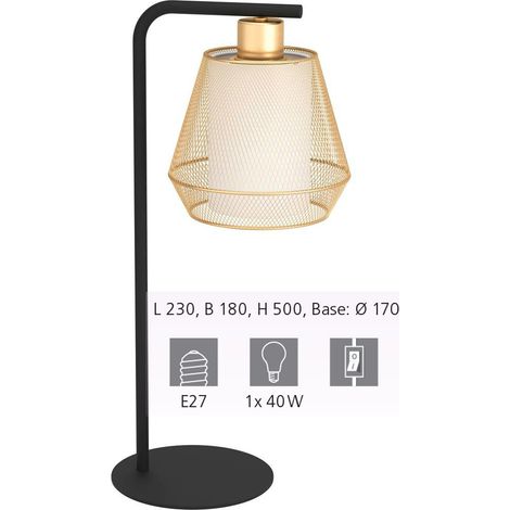 Lampe de table dorée Ciudadela - 900898 (1/2)