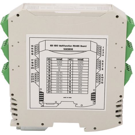 Module RS485 IO 8DI 8D0, Isolation optique, entrée et sortie numérique, carte de commande industrielle, DC 7-25V (1/5)