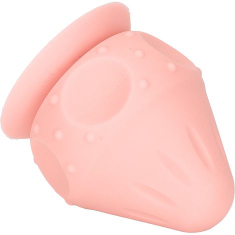 Balle de Massage Myofasciale en Silicone avec Ventouse Murale pour Dos, Lombaires et Cou - Rose (1/5)