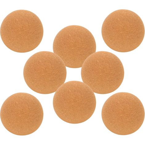 8 bouchons liège, bois, sphériques, pour bouteille et carafe (1/5)