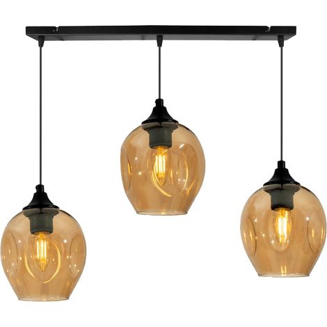Lampadario Candellux ASPA 3 luci E27 40W nero bronzo (1/2)