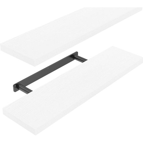 Moderne Wandregale Set, weiß, 60cm, 2er-Set, leicht montierbar (1/5)
