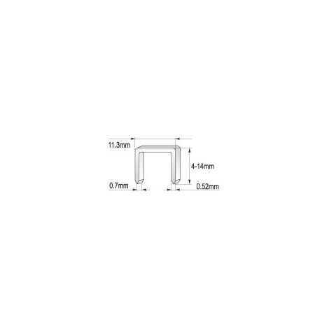GRAPADORA PARA TAPICERÍA 4 GRAPAS DE 14 MM Y 0,7 M - YT-7007 (1/2)