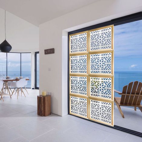 PROVENZA - Moduli Decorativi in Legno e PVC - Colore: bianco - Misura: 73x73 cm (1/4)