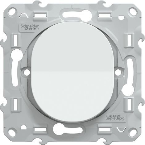 Interruptor bidireccional Ovalis, SCHNEIDER ELECTRIC, blanco (requiere montaje) SCHNEIDER ELECTRIC (1/5)