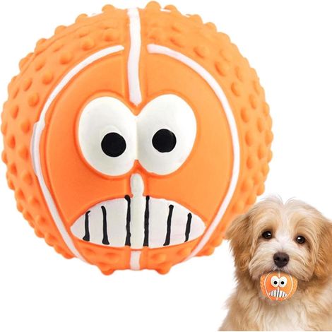 Soft Latex Squeaky Dog Ball Lightweight Bite Resistant Toy for Your Furry Friend