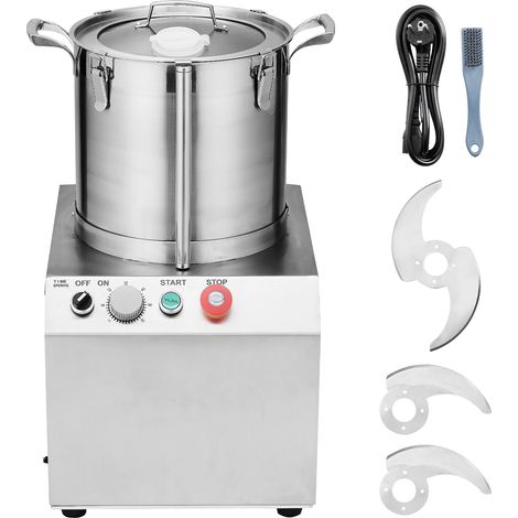 Mophorn Procesador de alimentos y picador de verduras: capacidad de 15 l, potencia de 1400 W para preparar alimentos sin esfuerzo