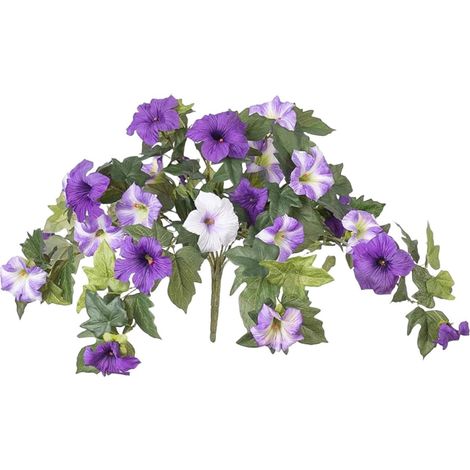 Campanilla artificial morada para decoración floral de patios, jardines y balcones. (1/5)