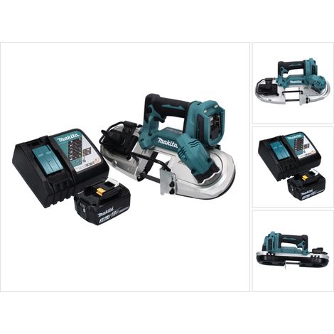 Makita DPB 183 RF1 Scie à ruban sans fil 18 V 66 mm brushless + 1x Batterie 3,0 Ah + Chargeur (1/5)