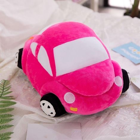 Coussin Peluche Forme Voiture, Jouet en Peluche Doux pour Enfants, Oreiller Décoratif Auto, Cadeau d'Anniversaire Idéal, Modèle de Véhicule Mignon (1/4)