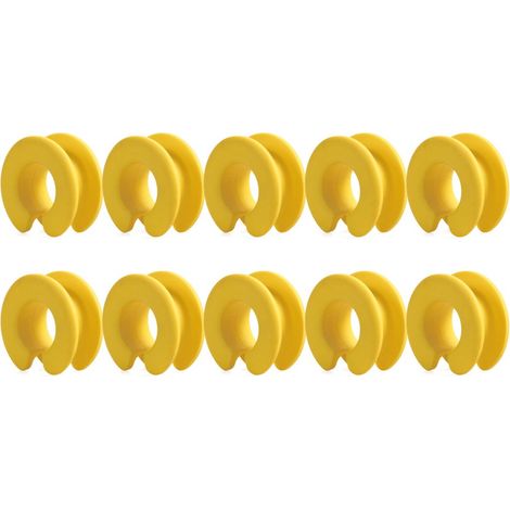 Confezione da 10 distanziatori colorati per appendiabiti, ganci di fissaggio in silicone anticaduta (1/3)