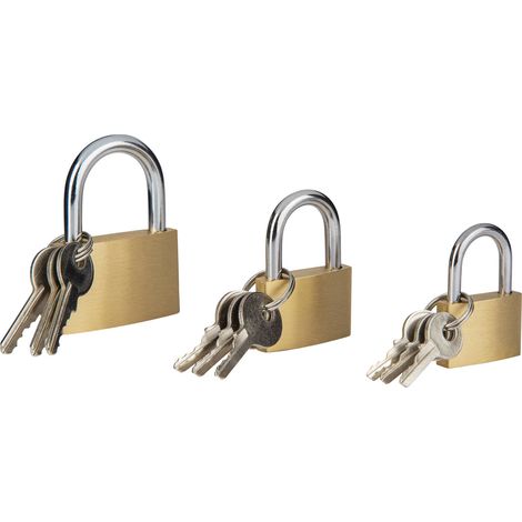 MANNESMANN LOT DE 3 CADENAS EN LAITON (1/3)