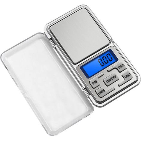 Balance de poche numérique en grammes, 500 g, précision 0,01 g, unités g/kg/lb/oz, portable, idéale pour les voyages et la pesée de bijoux (argent).