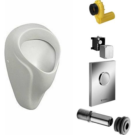 Modernes Wandurinal aus weißer Keramik