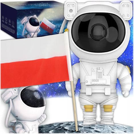 Proyector de estrellas LED, luz nocturna de astronauta para niños, proyector con control remoto 5 GEN (1/5)