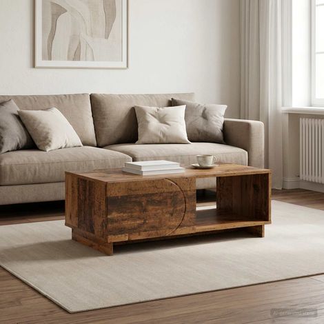 vidaXL Tavolino da salotto Legno antico 95 x 50,5 x 35 cm (1/5)