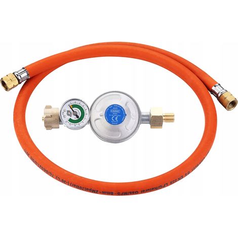 Accesorio de conexión de gas cadac 8520-of válvula de seguridad manómetro