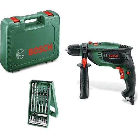 BOSCH PERCEUSE ELECTRIQUE A PERCUSSION UNIVERSAL IMPACT 700 + COFFRET ET ACCESSOIRES (1/4)