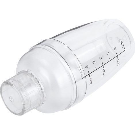 PC Cocktailshaker mit Waage, Milch-, Tee- und Saftkanne, Weinbecher aus Kunststoff für die Hausbar, 350 ml (1/5)
