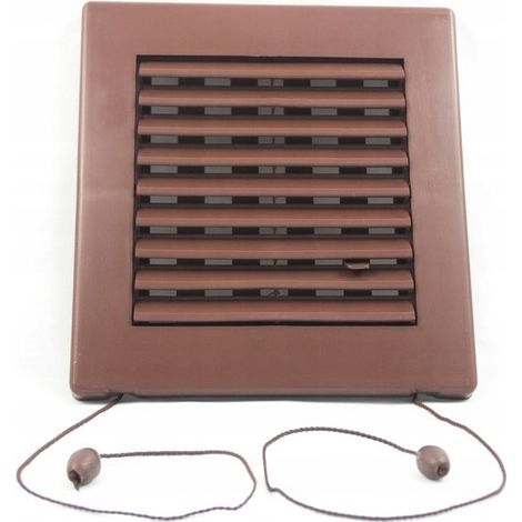 Estor de cuadros diagonales con cord贸n/cremallera 14x14 marr贸n (1/2)