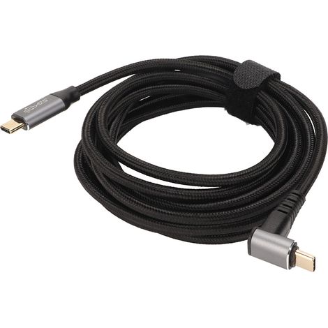 Câble USB-C 90° 4K 60Hz PD 100W Gen2 3.1 pour Steam Deck - 3 mètres (1/5)