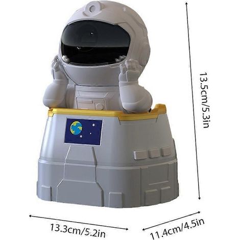 Veilleuse projecteur d'étoiles, projecteur en forme d'astronaute, lampe d'ambiance avec télécommande A