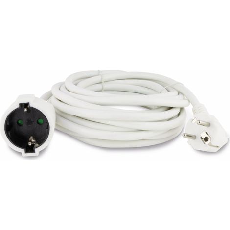 Rallonge H05VV-F SK 5 m blanc