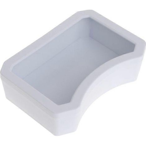 Gamelle d'eau et de nourriture pour reptiles (gecko, araignée, scorpion, caméléon) - Blanc (1/4)