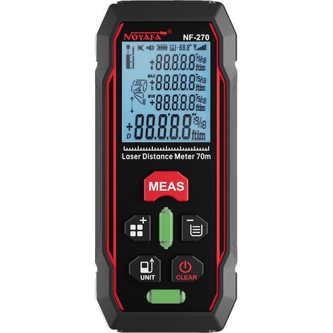 Le télémètre laser Noyafa NF-270 a une portée de mesure allant jusqu'à 70 mètres. (1/5)