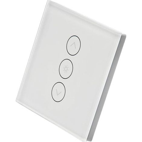 Interrupteur rétroéclairable, WiFi encastrable, Variateur d'intensité, Compatible avec Alexa et Google Home, Remplace votre interrupteur classique, Aucun hub (1/5)