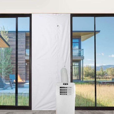 210x90cm Kit Calfeutrage Climatiseur Porte Joint de Porte climatiseur Tissu de Calfeutrage de Porte pour Toutes Les Climatiseur (1/4)