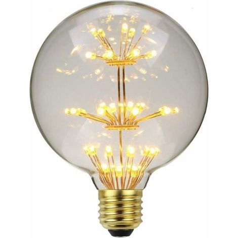 Led Ampoule Vintage Ampoule RGB Feu D'artifice Edison Ampoule G95 3W 220/240V E27 Ampoule Décorative (Feu d'artifice) Odipie (1/5)