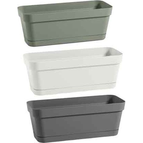 CASSETTA 'CINQUETERRE' CON SOTTOCASSETTA cm 29x12x10,5h - Colore Laguna