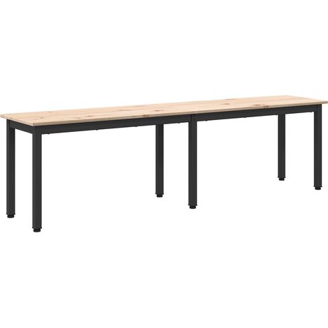 Banco Natural 160 x 35 x 45 cm Madera de pino macizo vidaXL