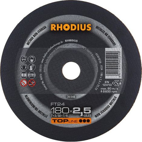 Disk Coppettazione Ft24 180 X 2,5 Millimetri Rodio (25)