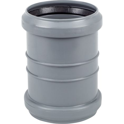 Connecteur double PP-HT 75 sanitaire, pour eaux usées intérieures, couleur