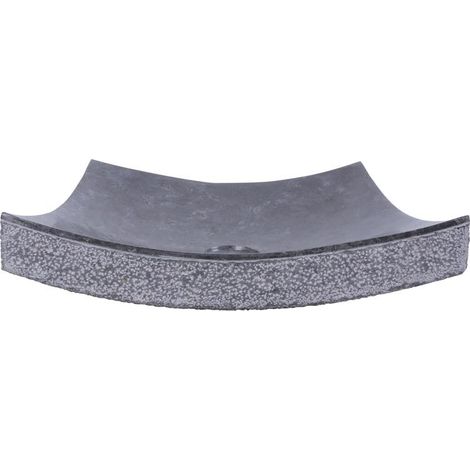 Vasque à poser carrée en marbre gris 40cm SZB-D GREY - 40x40x12 cm - Kayu Meuble (1/5)