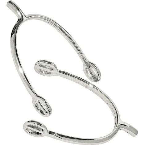 10 mm: Speroni uomo in metallo cromato con gambo dritto