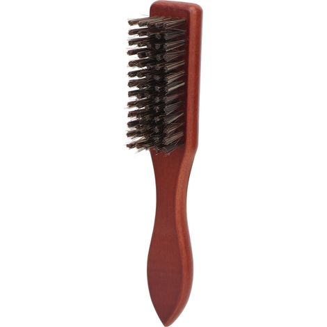 Pinceau à barbe en nylon et bois composite pour nettoyage des lames de tondeuse, outil de coiffure homme, fourniture barbier dégradé (1/5)