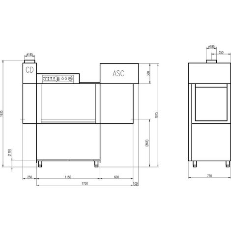 Lave-vaisselle transporteur en rack - Combisteel (1/3)