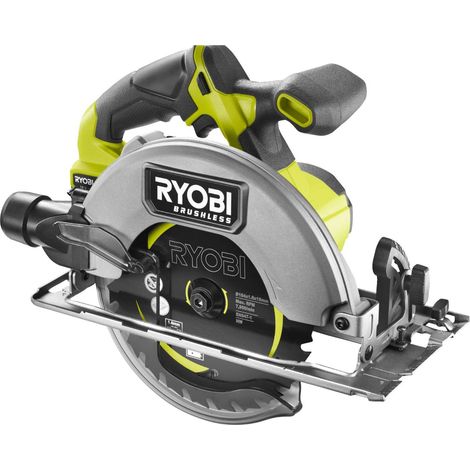 Kreis säge - RYOBI - Bürstenlos - Kohlenfreier Motor - 18V - Durchmesser 184 mm x 16 mm - 4 500 U/min - Wird mit 1 24-Zahn-Sägeblatt geliefert (1/5)