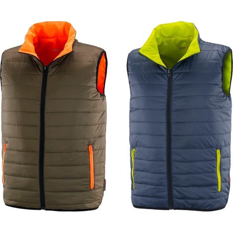 Gilet alta visibilità reversibile Neri Capua - L - Marrone (1/5)