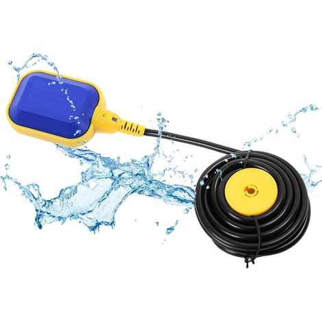 Interrupteur à Flotteur pour Pompe, Commutateur Interrupteur De Niveau d'Eau à Flotteur avec Câble 10M Contrôleur de Niveau d'Eau d'Interrupteur à Flotteur, pour plongée avec Réservoir d'Eau 250V 15A (1/5)