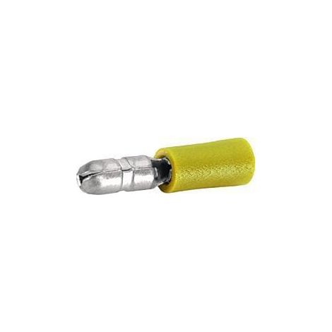 Conector tipo bala macho amarillo di谩metro5mm 4-6mm虏 Series A blister (50 uds.) Hella HELLA 8KW744733003 (1/2)